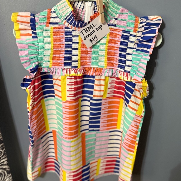 THML Multicolor Striped Blouse - Picture 2 of 2
